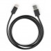 Дата кабель USB 2.0 AM to Type-C 1m stainless steel black Vinga (VCPDCTCSSJ1BK)