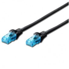 Патч-корд DIGITUS 1м, cat.5e, UTP, AWG 26/7, black (DK-1511-010/BLACK)