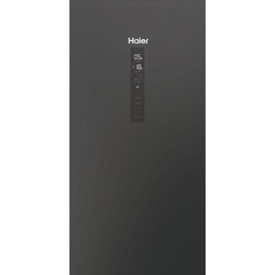 Холодильник Haier багатодверний, 200.6x70х67.5, холод.відд.-343л, мороз.відд.-140л, 3дв., А++, NF, інв., дисплей, зона нульова, чорний