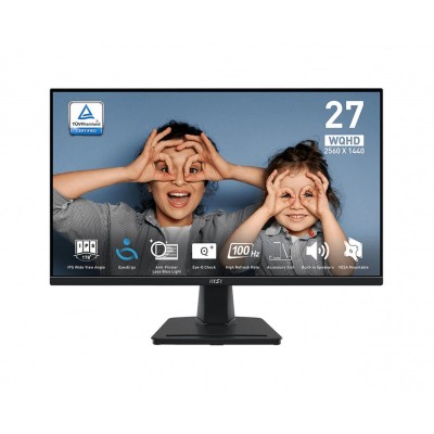 Монітор MSI 27" PRO MP275Q 2xHDMI, DP, MM, IPS, 2560x1440, 100Hz, 1ms, sRGB 100%, AdaptiveSync