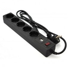 Мережевий фільтр живлення PATRON 1.8m (SP-52) + 2 USB 2.0, 2.1A , 5 роз. BLACK (EXT-PN-SP-52-USB) Мережевий фільтр живлення PATRON 1.8m (SP-52) + 2 USB 2.0, 2.1A , 5 роз. BLACK (EXT-PN-SP-52-USB)