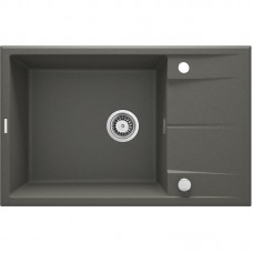 Мийка кухонна Deante Eridan, граніт, прямокут., з крилом, 780х500х210мм, чаша - 1, накладна, антрацит Мийка кухонна Deante Eridan, граніт, прямокут., з крилом, 780х500х210мм, чаша - 1, накладна, антрацит