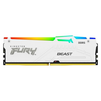 Пам'ять ПК Kingston DDR5 32GB 6000 FURY Beast Білий RGB EXPO