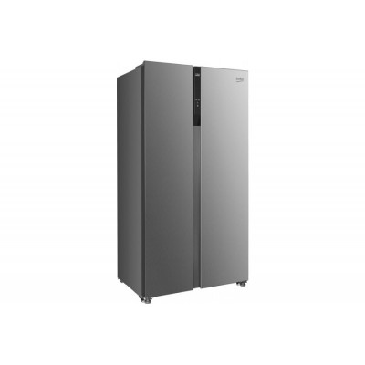 Холодильник Beko SBS, 177x90x66, xолод.відд.-347л, мороз.відд.-185л, 2дв., E, NF, дисплей, інв., нерж