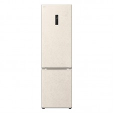 Холодильник LG з нижн. мороз., 203x60х68, холод.відд.-277л, мороз.відд.-110л, 2дв., А++, NF, інв., диспл зовн., Fresh Сonverter, Metal Fresh, бежевий