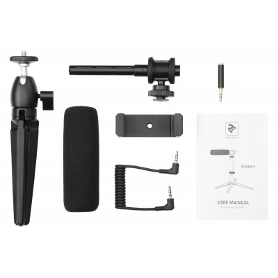 Мікрофон з триподом для мобільних пристроїв 2Е AU-CM10S Vlog KIT, 3.5mm