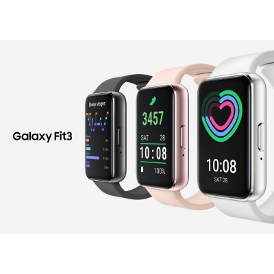 Фітнес-трекер Samsung Galaxy Fit 3 40мм (R390) 1.6', 256x402, AMOLED, BT 5.3, 16/256МБ, рожевий золотистий