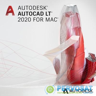 ПО для 3D (САПР) Autodesk AutoCAD LT for Mac 2020 Commercial New Single-user ELD Annua (827L1-WW7097-T148)