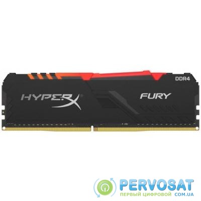 Модуль памяти для компьютера DDR4 8GB 3000 MHz HyperX Fury Black RGB Kingston (HX430C15FB3A/8)