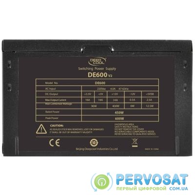 Блок питания Deepcool 600W (DE600 v2)