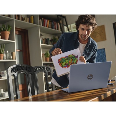 Ноутбук HP OmniBook 5 16-af1004ua 16" 2K IPS AG, Intel U5-225U, 16GB, F1024GB, UMA, DOS, блакитний