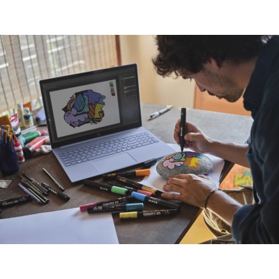 Ноутбук HP OmniBook 5 16-af1004ua 16" 2K IPS AG, Intel U5-225U, 16GB, F1024GB, UMA, DOS, блакитний