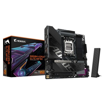 Материнська плата GIGABYTE B850M AORUS ELITE WIFI6E sAM5 B850 4xDDR5 M.2 HDMI DP Wi-Fi BT mATX Материнська плата GIGABYTE B850M AORUS ELITE WIFI6E sAM5 B850 4xDDR5 M.2 HDMI DP Wi-Fi BT mATX