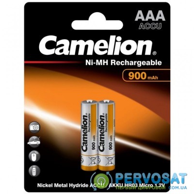 Аккумулятор Camelion AAA 900mAh Ni-MH * 2 R03-2BL (NH-AAA900BP2)