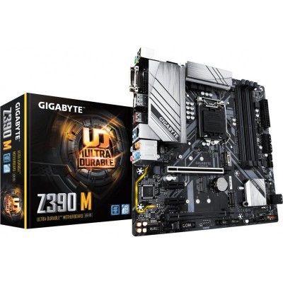 Материнська плата Gigabyte Z390 M s1151 Z390 4xDDR4 M.2 HDMI-DVI-DP Type C mATX