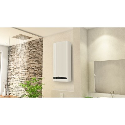 Водонагрівач електр. TESY Bellislimo Cloud плаский GCR 802722 E31 ECW Wi-Fi, 80л, 2,2кВт, ун. монтаж, електр. кер-ння, B, білий