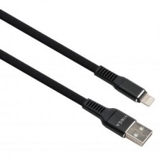 Дата кабель USB 2.0 AM to Lightning 1.0m flat nylon black Vinga (VCPDCLFNB1BK) Дата кабель USB 2.0 AM to Lightning 1.0m flat nylon black Vinga (VCPDCLFNB1BK)