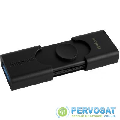 USB флеш накопитель Kingston 64GB DataTraveler Duo USB 3.2 Gen1/Type-C (DTDE/64GB)