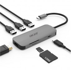 Док-станція Acer 7in1 Type C dongle: 1 x HDMI, 3 x USB3.2, 1 x SD/TF, 1 x PD Док-станція Acer 7in1 Type C dongle: 1 x HDMI, 3 x USB3.2, 1 x SD/TF, 1 x PD