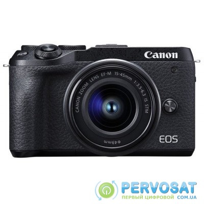 Canon EOS M6 Mark II + 15-45 IS STM + EVF Kit Black
