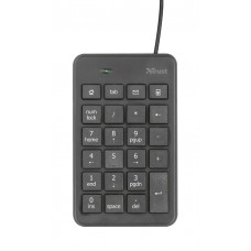 Клавіатура мембрана Trust Xalas USB-A Numeric Keypad 23Key, USB-A, чорний Клавіатура мембрана Trust Xalas USB-A Numeric Keypad 23Key, USB-A, чорний