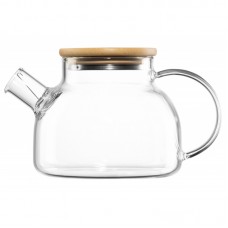 Заварник Ardesto Midori, 800 мл, боросилікатне скло, бамбук Заварник Ardesto Midori, 800 мл, боросилікатне скло, бамбук