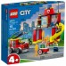 Конструктор LEGO City Пожежне депо та пожежна машина
