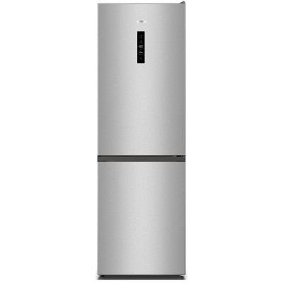 Холодильник з нижн. мороз. камерою Gorenje, 185х60х60см, 2 двері, 210(110)л, А++, NoFrost Plus, Зона св-ті, Зовн. Диспл, сірий