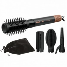 Фен-щітка Rowenta Air Shape, 1300Вт, 3 режими, іоніз-я, хол. обдув, 4 насадки, кераміка, чорно-золотий