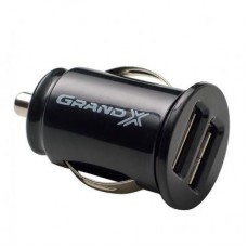 Зарядний пристрій Grand-X 12-24V, 2*USB 5V/2,1A (CH-02) Зарядний пристрій Grand-X 12-24V, 2*USB 5V/2,1A (CH-02)