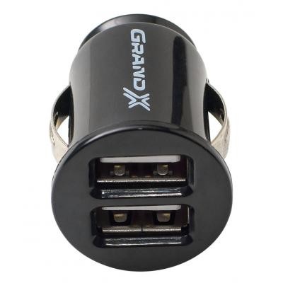 Зарядное устройство Grand-X 12-24V, 2*USB 5V/2,1A (CH-02)