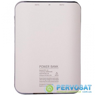 Батарея универсальная Remax Proda Mink 10000mAh 2USB-2A white (PPL-22-WHITE)