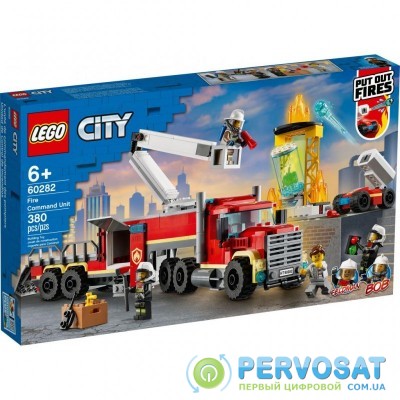 Конструктор LEGO City Fire Пожарный командный пункт 380 деталей (60282)