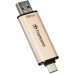 Накопичувач Transcend 256GB USB 3.2+Type-C JetFlash 930 Black R420/W400MB/s