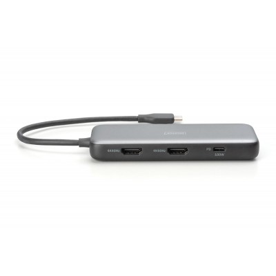 Док-станція DIGITUS USB-C > 2xHDMI/2xUSB-A/USB-C/SD/MicroSD/RJ54