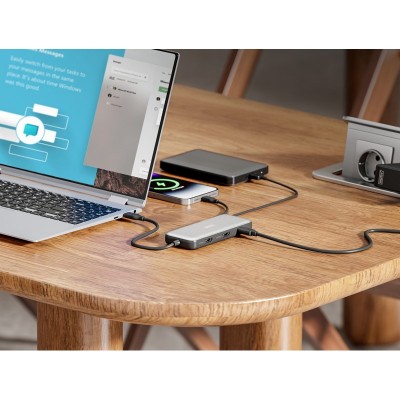 Док-станція DIGITUS USB-C > 2xHDMI/2xUSB-A/USB-C/SD/MicroSD/RJ54