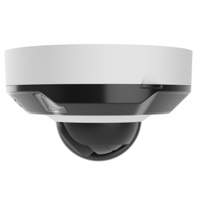 IP-Камера дротова Ajax DomeCam Mini HL white, 8мп, 2.8мм, гібридне підсвічування IR 15м, білий Led 15м, Poe, True WDR, IP 65, ІЧ 15м, аудіо, кут огляду 100° до 110°, міні купольна, біла