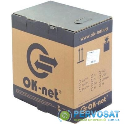 Кабель сетевой OK-Net FTP cat.6 305м (F/UTP-cat.6) (КПВЭ-ВП (250) 4х2х0,54)
