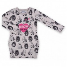 Плаття Breeze бежеве меланж з котиками (8140-92G-beige) Плаття Breeze бежеве меланж з котиками (8140-92G-beige)