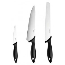 Набір ножів Fiskars Essential Starter, 3шт, блістер Набір ножів Fiskars Essential Starter, 3шт, блістер