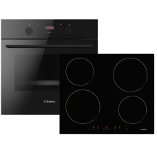 Комплект Hansa (духовка електрична + поверхня індукційна), чорний