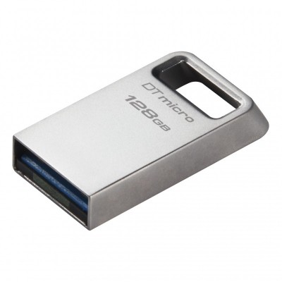 Накопичувач Kingston 128GB USB 3.2 Gen1 DT Micro R200MB/s Metal