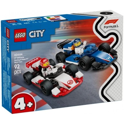 Конструктор LEGO City Автомобілі для перегонів F1 команд Williams Racing та Haas F1