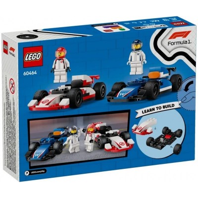 Конструктор LEGO City Автомобілі для перегонів F1 команд Williams Racing та Haas F1