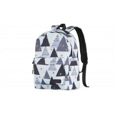 Рюкзак для ноутбука 2E 13" TeensPack Triangles, White (2E-BPT6114WT) Рюкзак для ноутбука 2E 13" TeensPack Triangles, White (2E-BPT6114WT)