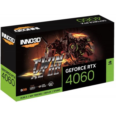 Відеокарта INNO3D GeForce RTX 4060 8GB GDDR6 TWIN X2 OC