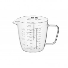 Мірна склянка Ardesto, 0.5мл, боросилікатне скло, прозорий Мірна склянка Ardesto, 0.5мл, боросилікатне скло, прозорий