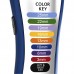 Машинка для стрижки Wahl Color Pro Lithium, мережа+акум., вібраційний мотор, насадок-10, кейс, масло та ножиці у компл., сталь, біло-синій