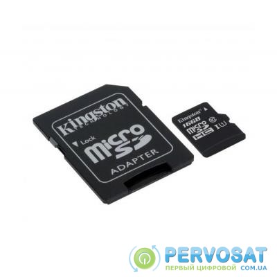 Карта памяти Kingston 16GB microSDHC Class 10 Canvas Select Plus 100R A1 (SDCS2/16GB)