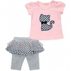 Футболка дитяча Breeze з котиком і капрі (13390-92G-pink) Футболка дитяча Breeze з котиком і капрі (13390-92G-pink)